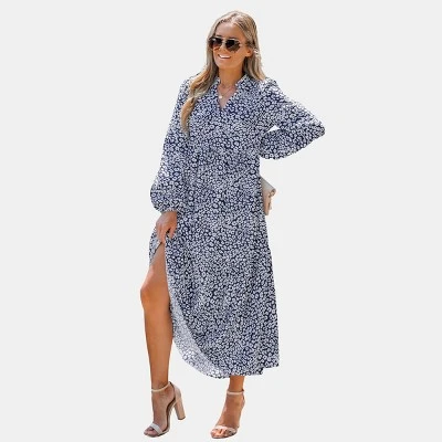 Women's Leopard Print Balloon Sleeve Maxi Dress - Cupshe 6 Women's Leopard Print Balloon Sleeve Maxi Dress - Cupshe - Image 6