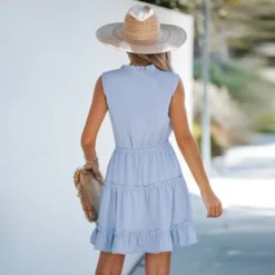 Women's Ruffled Tie Neck Mini Dress - Cupshe -BLAZER GUEST 8b57cb54 6c0b 4df6 8989 71d2109ba215