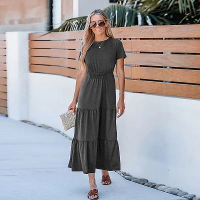Women's Tiered Hem Maxi Dress - Cupshe 1 Women's Tiered Hem Maxi Dress - Cupshe