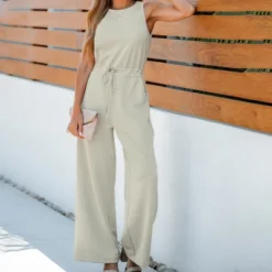 Women's Drawstring Wide Leg Jumpsuit - Cupshe 8 Women's Drawstring Wide Leg Jumpsuit - Cupshe -BLAZER GUEST 90b1cfa5 7020 4cbc 9dcf a1f3533e980c