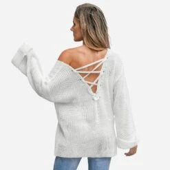 Women's Marshmallow V-Neck Sweater - Cupshe 15 Women's Marshmallow V-Neck Sweater - Cupshe -BLAZER GUEST 90d3c776 e6b7 4ad1 9297 eed1e173e966