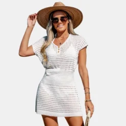 Women's Cutout Crochet Cover-Up Dress - Cupshe -BLAZER GUEST 93150b62 1249 4ecd bf8d ba6d7d15c0a3