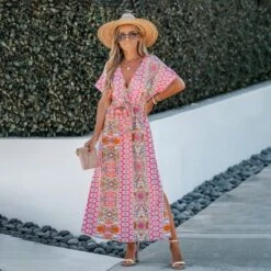 Women's Vibrant Boho Maxi Dress With Alluring Print - Cupshe -BLAZER GUEST 938b23a0 867d 4f68 b061 87ffd3423c98