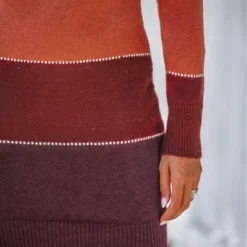 Women's Colorblock Bodycon Mini Sweater Dress - Cupshe -BLAZER GUEST 9421a215 f377 4a86 b6c1 7107da14506f