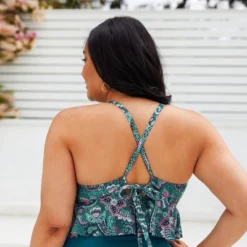 Women's Plus Size Paisley Ruffled Tankini Top - Cupshe 7 Women's Plus Size Paisley Ruffled Tankini Top - Cupshe -BLAZER GUEST 9587e40c ed98 41bd ab5c 687d8db33477