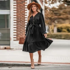 Women's Clip Dot Belted A-Line Midi Dress - Cupshe 12 Women's Clip Dot Belted A-Line Midi Dress - Cupshe -BLAZER GUEST 976e1af5 4bb5 44b7 8277 f87f14d048d6