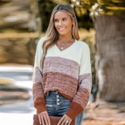 Women's Striped V Neck Drop Sleeve Sweater - Cupshe 15 Women's Striped V Neck Drop Sleeve Sweater - Cupshe -BLAZER GUEST 98022718 8455 4cd6 a2c2 a3825bd0aef4