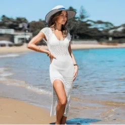 Women's Pointelle Knit Bodycon Cover-Up Dress - Cupshe