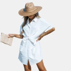 Women's Twist Mini Shirt Dress - Cupshe 7 Women's Twist Mini Shirt Dress - Cupshe -BLAZER GUEST 99a9c3a7 c1f8 49d9 801a 39104045f17f