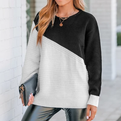 Women's Colorblock Crochet Drop Sleeve Sweater - Cupshe 6 Women's Colorblock Crochet Drop Sleeve Sweater - Cupshe - Image 6
