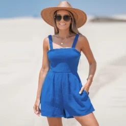 Women's Square Neck Smocking Romper - Cupshe 10 Women's Square Neck Smocking Romper - Cupshe -BLAZER GUEST 9da1b6b8 f198 484c ab79 63f8b7b71b07