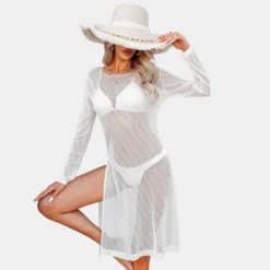 Women's Sheer Crochet Swim Cover Up Dress - Cupshe -BLAZER GUEST a04a8386 b8e6 4473 aa54 c33f2e2f9f81