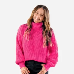 Women's Chunky Knit Turtleneck Long Sleeve Sweater - Cupshe -BLAZER GUEST a06d6c9d 64a0 448a 9857 f5757a3320ab