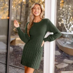 Women's Cozy Cable Knit Sweater Mini Dress - Cupshe 7 Women's Cozy Cable Knit Sweater Mini Dress - Cupshe -BLAZER GUEST a1348d49 e40b 4522 b018 9bd47eb4f264
