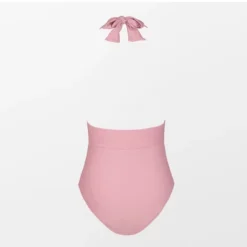 Women's Plunge Halter Backless Ruched One Piece Swimsuit - Cupshe -BLAZER GUEST a1cea665 317a 43c5 a12b 86b150343572