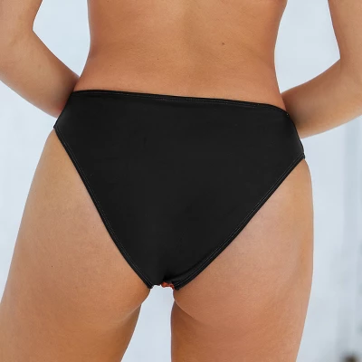 Women's Colorblock High Leg Cut High Waist Bikini Bottom - Cupshe 7 Women's Colorblock High Leg Cut High Waist Bikini Bottom - Cupshe - Image 7