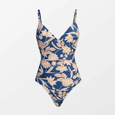 Women's Floral V Neck One Piece Swimsuit - Cupshe 4 Women's Floral V Neck One Piece Swimsuit - Cupshe - Image 4