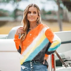 Women's Tie-Dye Wash Crewneck Pullover Sweatshirt - Cupshe 11 Women's Tie-Dye Wash Crewneck Pullover Sweatshirt - Cupshe -BLAZER GUEST a59478a4 baba 4fe5 910e 440190daf45b