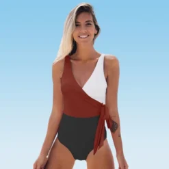 Women's Color Block Tie Side One Piece Swimsuit - Cupshe 22 Women's Color Block Tie Side One Piece Swimsuit - Cupshe -BLAZER GUEST a5a72370 7b25 4203 8c7e c8b37fae4ddc