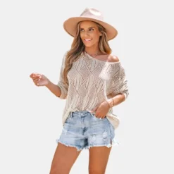 Women's Cutout Textured Knit Drop Sleeve Sweater - Cupshe 13 Women's Cutout Textured Knit Drop Sleeve Sweater - Cupshe -BLAZER GUEST a5e87bab 7704 4c30 9d85 324eec53ea23