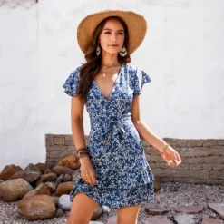 Women's Belted Ditsy Floral Mini Dress - Cupshe -BLAZER GUEST a761e444 8378 4ffe 8400 95c39f24bc35