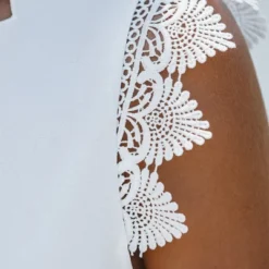 Women's Scalloped Contrast Lace V-Neck Top - Cupshe 10 Women's Scalloped Contrast Lace V-Neck Top - Cupshe -BLAZER GUEST aa208e17 f750 4550 b9fe b445ad194564