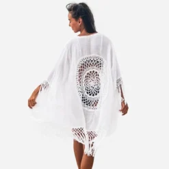 Women's White Tassel Floral Crochet Swim Cover Up Beachwear One Size - Cupshe -BLAZER GUEST af935afc 4afa 478f bfe7 274cf9a08810