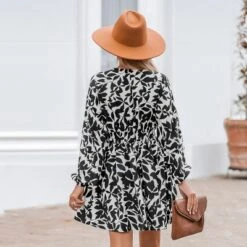 Women's Floral Print V-Neck Smocked Mini Dress - Cupshe -BLAZER GUEST b0d189b6 2070 468c 9667 30600ff10f0a