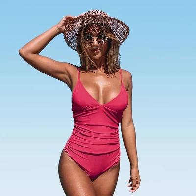 Women's Bright Day Shirring One Piece Swimsuit -Cupshe 17 Women's Bright Day Shirring One Piece Swimsuit -Cupshe - Image 17