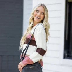 Women's Striped Drop Sleeve Rib Sweater - Cupshe 10 Women's Striped Drop Sleeve Rib Sweater - Cupshe -BLAZER GUEST b16d73a3 2e76 48a3 a407 5b2d973f68e2