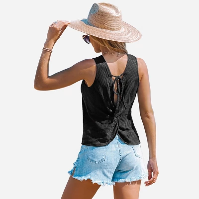 Women‘s Ribbed Knit Backless Tank Top - Cupshe 7 Women‘s Ribbed Knit Backless Tank Top - Cupshe - Image 7