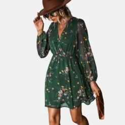 Women's Floral Long Peasant Sleeve Chiffon A-Line Mini Dress - Cupshe 10 Women's Floral Long Peasant Sleeve Chiffon A-Line Mini Dress - Cupshe -BLAZER GUEST b3f8905a c49e 4f9a 811d 2cd7944b136f