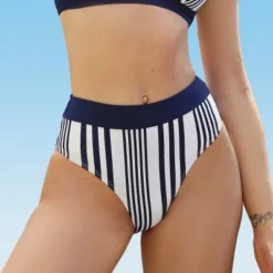 Women's Stripes High Waist Bikini Bottom- Cupshe 7 Women's Stripes High Waist Bikini Bottom- Cupshe -BLAZER GUEST b5f0e7b6 b9d0 422b b1c2 505557fffc5f