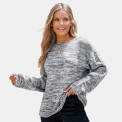 Women's Space Dye Drop Sleeve Sweater - Cupshe -BLAZER GUEST b6134d2c e2ef 4b51 96d4 4d1f0d9f07db