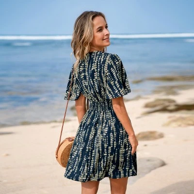 Women's Boho Chic Printed Beach Dress - Cupshe 3 Women's Boho Chic Printed Beach Dress - Cupshe - Image 3