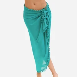 Women's Pom Pom Trim Tie Side Cover-Up Sarong - Cupshe 7 Women's Pom Pom Trim Tie Side Cover-Up Sarong - Cupshe -BLAZER GUEST b80fed3a 1ce1 4db1 a9bf 30ff0ecfb095