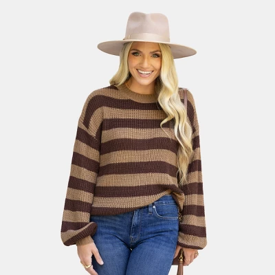 Women's Classic Cozy Striped Rib Sweater - Cupshe 7 Women's Classic Cozy Striped Rib Sweater - Cupshe - Image 7