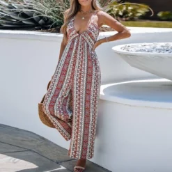 Women's Paisley Print Plunge Jumpsuit - Cupshe 6 Women's Paisley Print Plunge Jumpsuit - Cupshe -BLAZER GUEST b9616e83 280d 4c2e 83a0 0e63ded632cd