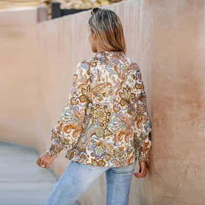 Women's Paisley Print Lace-Up Front Top - Cupshe 4 Women's Paisley Print Lace-Up Front Top - Cupshe - Image 4