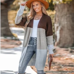 Women's Striped Purl Knit Open Front Cardigan - Cupshe -BLAZER GUEST b9bad5ed b2a8 4768 a389 b17537b34f9f