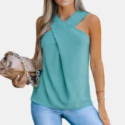 Women's Crisscross Halter Top - Cupshe -BLAZER GUEST bb0ee9ec 401b 478c 8172 231166f800ab