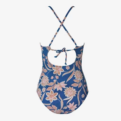 Women's Floral Cutout Tie Back One Piece Swimsuit - Cupshe 5 Women's Floral Cutout Tie Back One Piece Swimsuit - Cupshe - Image 5