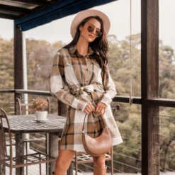 Women's Plaid Belted Button-Front Mini Dress - Cupshe 10 Women's Plaid Belted Button-Front Mini Dress - Cupshe -BLAZER GUEST bdcea9a9 fdd3 4683 8339 1b69e0299562