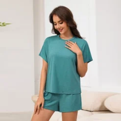 Women's Relaxed Short Sleeves And Shorts Pajama Set - Cupshe -BLAZER GUEST bea7c80f 4373 4ae5 b48d 17cc790890c9