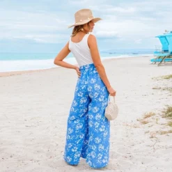 Women's Breezy Blue Floral Wide-Leg Jumpsuit - Cupshe -BLAZER GUEST c17c7c0a 2f81 409c b100 c62832afc521