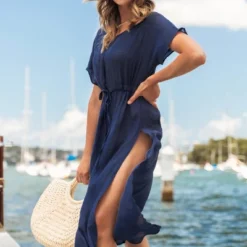 Women's Drawstring Swim Cover Up Dress - Cupshe 9 Women's Drawstring Swim Cover Up Dress - Cupshe -BLAZER GUEST c66b037a 7901 434b 8588 bd8d8602d0f8