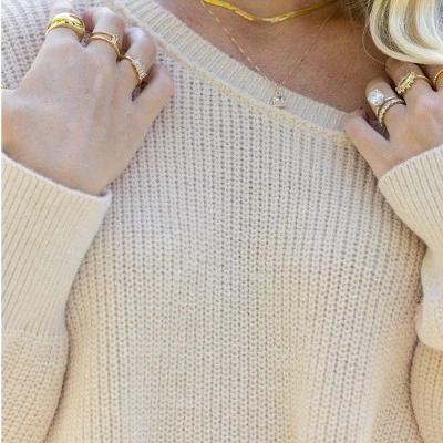 Women's Cooler Daze Drop Sleeve Sweater - Cupshe 3 Women's Cooler Daze Drop Sleeve Sweater - Cupshe - Image 3