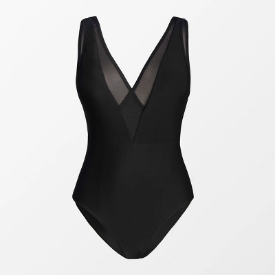 Women's Mesh Crisscross V Back One Piece Swimsuit - Cupshe 4 Women's Mesh Crisscross V Back One Piece Swimsuit - Cupshe - Image 4