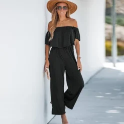 Women's Short Sleeve Off-the-Shoulder Jumpsuit - Cupshe 7 Women's Short Sleeve Off-the-Shoulder Jumpsuit - Cupshe -BLAZER GUEST cc0363bb ce5a 4b86 a8cd 67e23990d36d