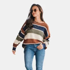 Women's Striped Drop Shoulder Sweater - Cupshe 13 Women's Striped Drop Shoulder Sweater - Cupshe -BLAZER GUEST cc8e55c4 5a96 4923 8c02 eac0591a07e3